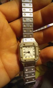 ceas vintage cartier – quartz, aprox. anii 1980