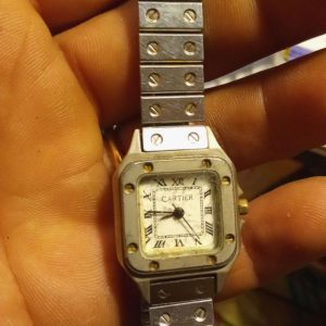 ceas vintage cartier – quartz, aprox. anii 1980